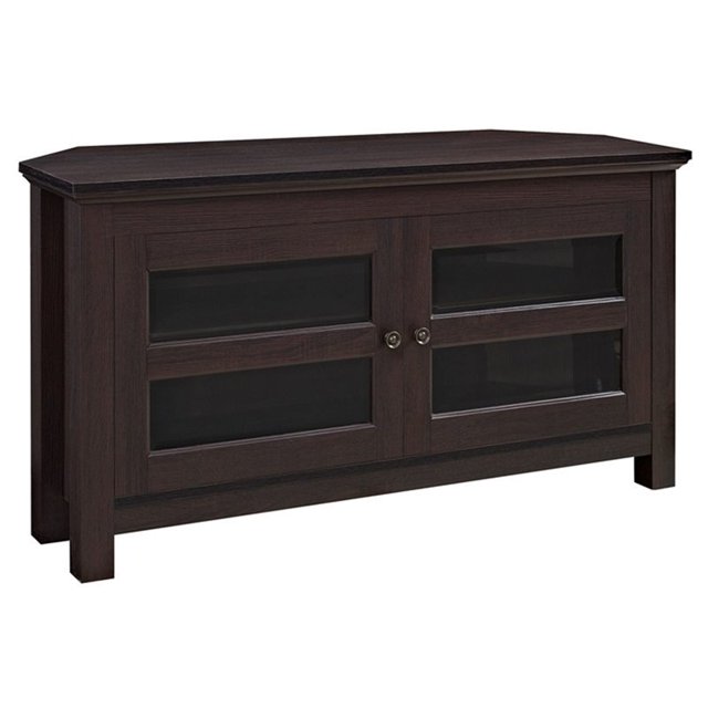 Pemberly Row 44" Meuble TV d'Angle en Bois en Espresso