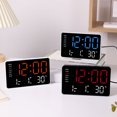 thumbnail image 2 of 10.5in LED Clock Large Display Multiple Color Option Date, Temperature, and Alarm Function for Students and Professional, 2 of 8