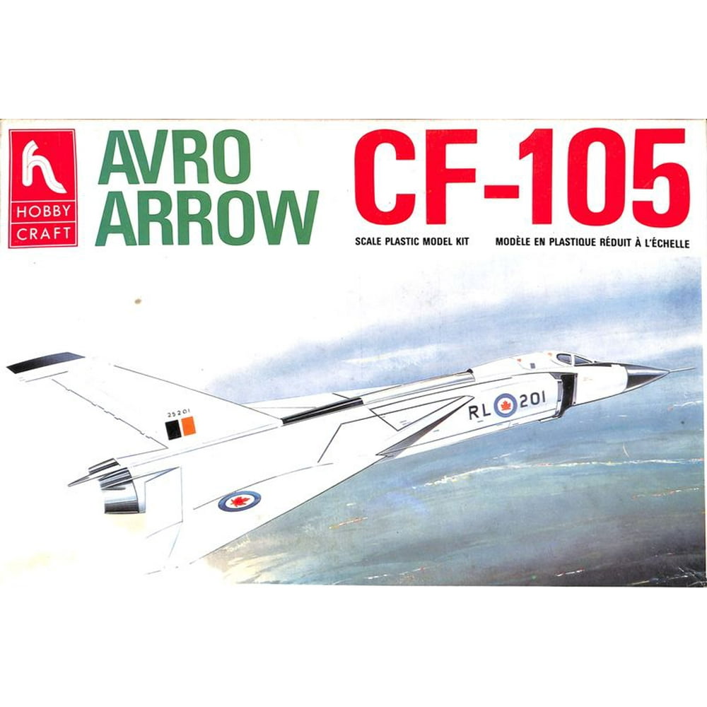 Hobby Craft 172 Avro Arrow CF105 Plastic Aircraft Model Kit 1392U