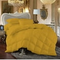 thumbnail image 2 of 500-TC Egyptian Cotton All Season Comforter for Adults King Size 90" x 104" Inches, 1pc Comforter Box Stitched with 4 Corner Tabs, 300 GSM Comforter, (Gold), 2 of 7