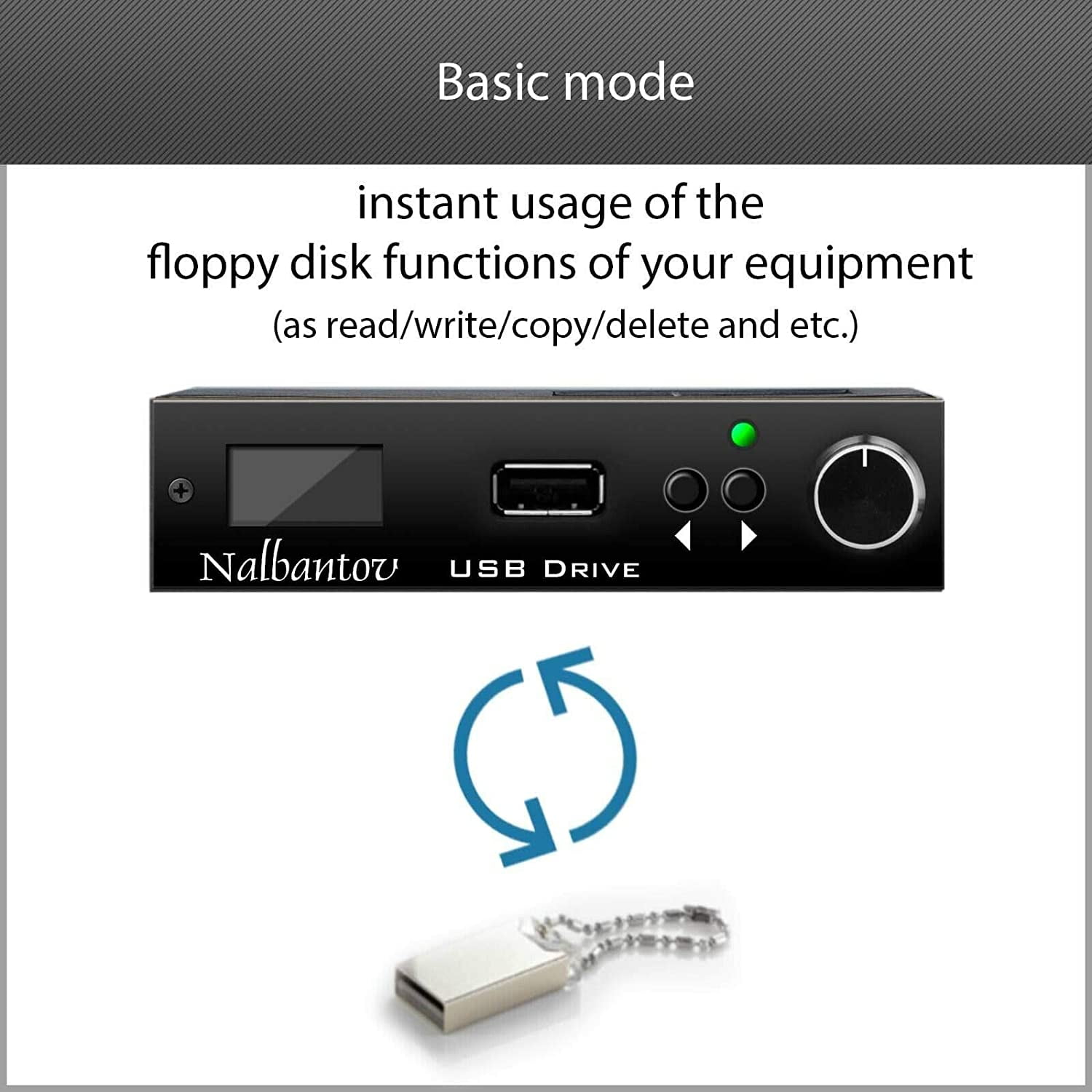 Floppy Drive USB Emulator Nalbantov N-Drive eXtreme for Alesis Data Disk Sequencer - DataDisk SQ