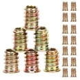 thumbnail image 4 of 40pcs Threaded Insert M6x15 Furniture Screw In Nut Threaded Bolt Fastener Wood Nut, 4 of 9