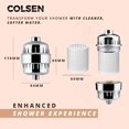 thumbnail image 2 of Shower head filter - universal bathroom softener, suitable for bathtubs, 15-stage filtration system handheld purifier, removes fluoride, chlorine, calcium, contains vitamins, improves nails and hair, 2 of 4