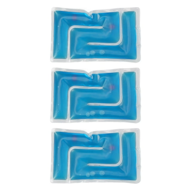 Dioche 3 Pcs Blocs de Glace en Gel Réutilisables pour Boissons Chaudes et Froides pour Blessures, Blocs de Glace en Gel Polyvalents pour Enflure, Blessures, Contours, Ajustement Sûr et Confortable pour Douleurs Musculaires, Coupures, Brûlures