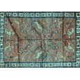 thumbnail image 1 of Ahgly Company Indoor Rectangle Animal Light Blue Traditional Area Rugs, 8' x 10', 1 of 4