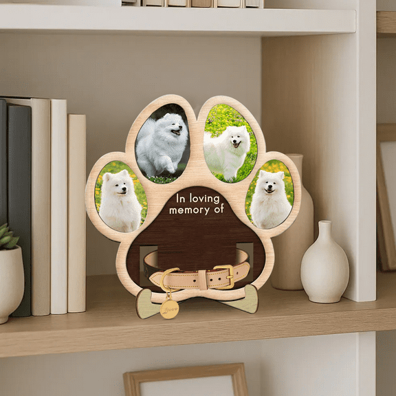 89Bloom Pet Loss Photo Frame Sign - Pet Loss Gifts, Paw Dog Memorial Gifts For Loss Of Dog