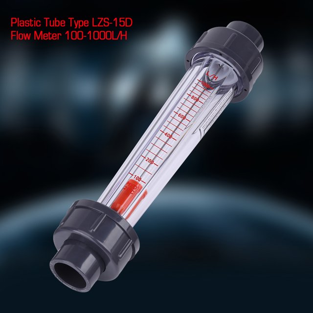 Rosca 1/2" Kit De Herramientas De Calibre, Tipo De Tubo De Plástico 100-1000L/H Medidor De Flujo De Agua Medidor De Flujo Lzs-15D