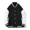 thumbnail image 4 of Baseballs Jackets New Fashion Casual Quality Patchwork Button Sports Coat Women Men Team Varsity Jacket Custom, 4 of 7