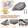 thumbnail image 3 of ALLTIMES Rear Brake Master Cylinder Protector for Ducati DesertX 2022+, Silver 6061-T6 Billet Aluminum CNC-machined Anodization, 3 of 9