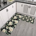 thumbnail image 2 of Pioneer Flower Floral Print Pattern Kitchen Rugs Sets Of 2,Anti Fatigue Kitchen Mat Rugs Non Slip Washable,Decorative Kitchen Floor Mats for Kitchen,Sink,Laundry,17"x30"+17"x47", 2 of 7