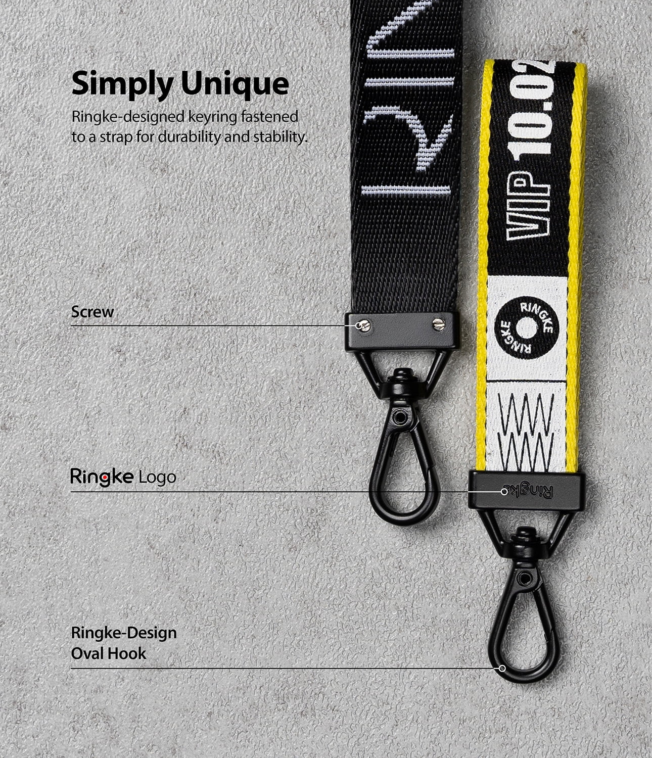 Key Ring Strap  Lettering [1 Pack] - Ringke Official Store