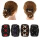 thumbnail image 1 of 4 Paquetes de de Mágicas, Doble Deslizante, Pinza pa Moños, Herramientas pa Pein El Cabello Soledad peines de pelo de perlas de mujer, 1 of 10