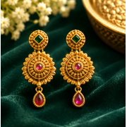 RIVORAH Rajsi Ruby Necklace Set