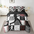 thumbnail image 2 of Feelyou Cartoon Baseball Print Bedding Comforter Set 7pcs, Eat Sleep Sports King Bedding Sets, Teens Kids Boys Girls Reversible Bed Sheets, Super Cozy Room Decor, 2 of 7
