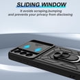 thumbnail image 6 of Samsung Galaxy S21 Case,Compatible with Samsung Galaxy S21 Case with HD Screen Protector with Slide Camera Cover, 360° Rotation Ring Kickstand [Military Grade] Case for Samsung S21,Black, 6 of 8