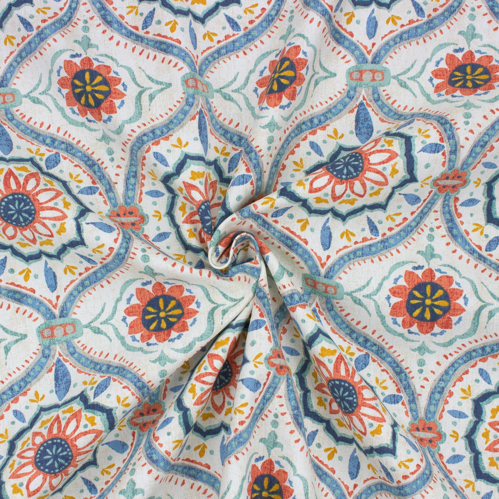Better Homes & Gardens 100% Cotton Ogee Medallion Multi, 2 Yard Precut Fabric