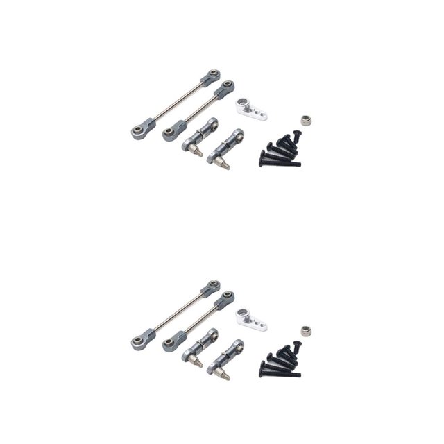 Ruiboury 1/28 Remote Control Cars Upgrades 28T Servo Mount Arm Link Rod Attachments Type 3 2Set