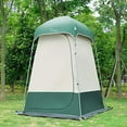 thumbnail image 1 of Vidalido Tente de Douche Extérieure Cabine d'Essayage Intimité Abris de Camping Portables (Blanc+vert), 1 of 5