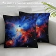 thumbnail image 3 of Chilfamy Star Cluster Nebula Pillow Cushion Covers for Sofa Couch Bedroom Car Chair Home Decor Pillow Case 1PC 18x18in, 3 of 5
