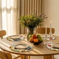 thumbnail image 3 of Round Placemats Watercolor Rooster Sunflower 15 inch Set of 2 Table Mats for Dining Table Floral Leaves Heat Resistant Non-Slip Kitchen & Home Decorative Place Mat Set, 3 of 8