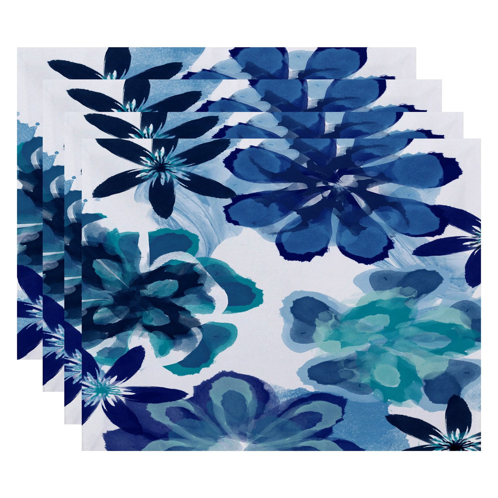 Simply Daisy 18" x 14" Ani Floral Print Placemat (Set of 4)