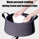 thumbnail image 5 of Lavabo plegable portátil de viaje, 2.25 galones, ideal para acampar al aire libre, senderismo, viajes, pesca, lavado y jardinería. Impermeable, duradero y ligero, morado., 5 of 6