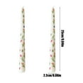 thumbnail image 3 of Nkmbld Taper Candles for Table Centerpieces, Flower Printed Long Pole Candle Romantic Wedding Candlelight Dinner Decoration, White, 3 of 8