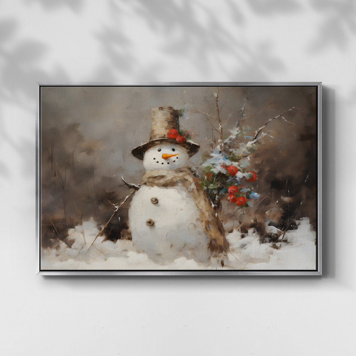 Vintage Landscape-CLXVII By Wexford Home Framed in Silver Wood Gallery Wrapped Canvas 17 in. x 25 in.