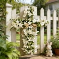 thumbnail image 5 of ZHMRFG Easter Decoration, Easter Cross Artificial Flower Hanging Door Decor,Realistic Fade-Resistant Festive Decor for Easter Front Door Stair Railing Mantel Dining Table Home Indoor Outdoor Wall, 5 of 6