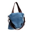thumbnail image 2 of Bolso de mano de lona Zulema Azul para mujer bandolera de hombro, 2 of 7