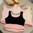 thumbnail image 2 of FINETOO-Chaleco acolchado de terciopelo para mujer, ropa interior térmica delgada de Color sólido, camisola que mantiene el calor, Tops moldeadores, 2 of 4