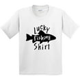 thumbnail image 3 of Inktastic Lucky Fishing Shirt Fish Youth T-Shirt, 3 of 5