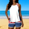 thumbnail image 1 of Trajes de baño para mujer, Trajes de baño para mujer, Traje de baño bikini con estampado del Día de la Independencia de la Mujer, Traje de baño bikini con tirantes sin espalda, Conjunto de bikini con, 1 of 7