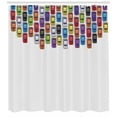 thumbnail image 3 of Ambesonne Modern Shower Curtain, Cartoon Cars Topview Print, 69"Wx75"L, Multicolor, 3 of 3
