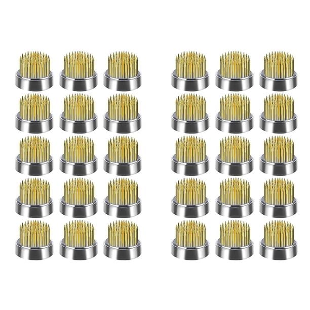 32 Piezas de Ranas de Flores Kenzans Pin Floral Redondo Ranas Florero Arreglo Floral Pin Rana Herramientas Fijas (0.9 Pulgadas)
