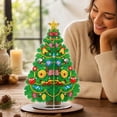 thumbnail image 7 of Christmas Tree Diamond Art Kit, DIY Hanging Ornament for Adults and Beginners, Tree Window Wall Decor and Handmade Gift, 7 of 7