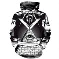 thumbnail image 2 of Sudadera con capucha con estampado 3D masónico para hombre, ropa de moda, sudaderas gráficas punk de masonería, ropa de calle informal para mujer, jerséis Y2k, 2 of 4