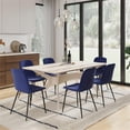 thumbnail image 4 of Pemberly Row Modern Velvet Side Chairs (Set of 2) in Sapphire, 4 of 7