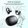 thumbnail image 6 of Open Ear Earbuds, Wireless Earbuds, Bluetooth 6.0 Headphones with ENC Clear Call, 60H Playtime, Lightweight Comfort, Clip On Earbuds for Workout/Running, 6 of 9