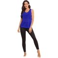 thumbnail image 5 of High-quality SweatyRocks Women's Sleeveless Scoop Neck Shirt Contract Mesh Racerback Tank Top, 5 of 5