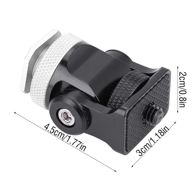 Hot Shoe Holder, Lightweight Durability Mini Size Rust Resistance High Strength Flash Hot Shoe Adapter for Camera