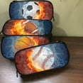 thumbnail image 6 of Multifunctional Stationery Bag Jwdx Pencil Case Fire Baseball Preppy Pencil Case for Scho-ǒl Supplies Pencil Pouch with Zipper Pencil Bag for Teen Bǒys Gǐrls Aesthetic Journaling Supplies, 6 of 8