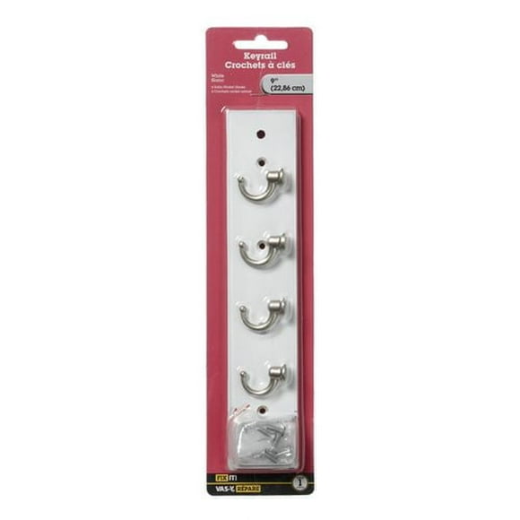 Rail porte-clés 9 po 1 pièce