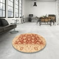 thumbnail image 3 of Ahgly Company Indoor Rectangle Abstract Bright Orange Oriental Area Rugs, 5' x 7', 3 of 6