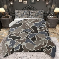 Castle Fairy Mallard Duck Full Size Comforter Sets,Vintage Camouflage Bedding Sets