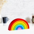 thumbnail image 3 of TISHITA Wooden Rainbow Stacker Montessori Geometry Colorful Building Blocks Blocks Toys Classic rainbow, 3 of 7