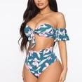 thumbnail image 4 of Traje de baño sexy para mujer Bikini de traje de baño dividido con estampado floral de talla grande Fridja  nalpqowj22176, 4 of 8