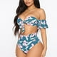 thumbnail image 4 of Traje de baño cómodo para mujer Bikini de traje de baño dividido con estampado floral de talla grande OAVQHLG3B Store  lin121212, 4 of 4