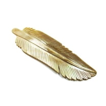 20x70mm Brown Sea Shell Carved Feather Pendant ForJewelry Making