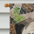 thumbnail image 3 of Fawn Pug Pine Cones House Flag, 3 of 4